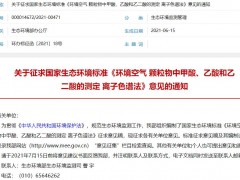 《環(huán)境空氣 顆粒物中甲酸、乙酸和乙二酸的測(cè)定 離子色譜法》征求意見稿