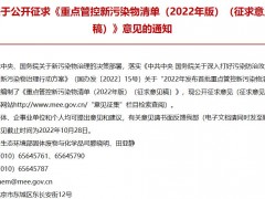 生態(tài)環(huán)境部《重點管控新污染物清單(2022年版)(征求意見稿)》 免費下載