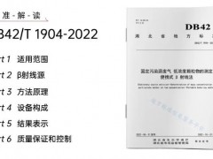 DB42/T1904-2022固定污染源廢氣 低濃度顆粒物的測定 便攜式 β 射線法