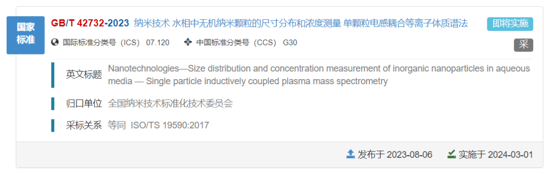 單顆粒電感耦合等離子體質(zhì)譜法