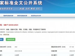 標(biāo)準(zhǔn)GB/T42430-2023 血液、尿液中乙醇、甲醇、正丙醇、丙酮、異丙醇和正丁醇檢驗(yàn) 解讀