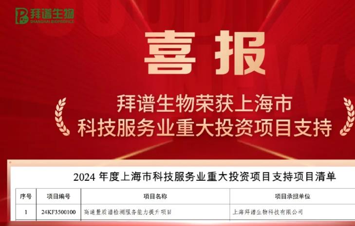 高通量質(zhì)譜檢測服務能力提升項目